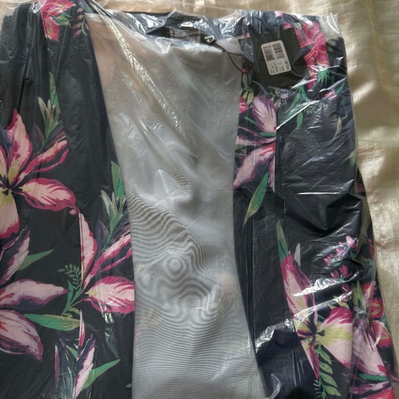 JACKET, NAVY BLUE & WHITE, PINK, PURPLE, GREEN & YELLOW, SIZE 3X, OPEN FRONT, - Picture 1 of 12